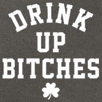 Drink Up Bitches Funny St Patrick's Day Party Cotton Canvas Backpack