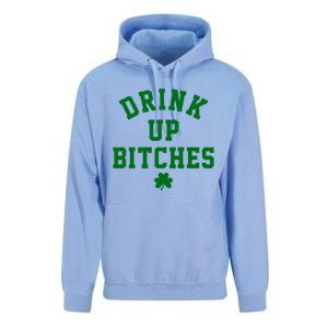 Drink Up Bitches Funny St Patrick's Day Party Unisex Surf Hoodie