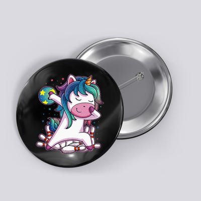 Dabbing Unicorn Bowling Birthday Party Gift For Button