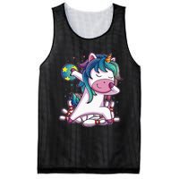 Dabbing Unicorn Bowling Birthday Party Gift For Mesh Reversible Basketball Jersey Tank