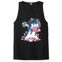 Dabbing Unicorn Bowling Birthday Party Gift For PosiCharge Competitor Tank