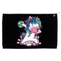 Dabbing Unicorn Bowling Birthday Party Gift For Grommeted Golf Towel