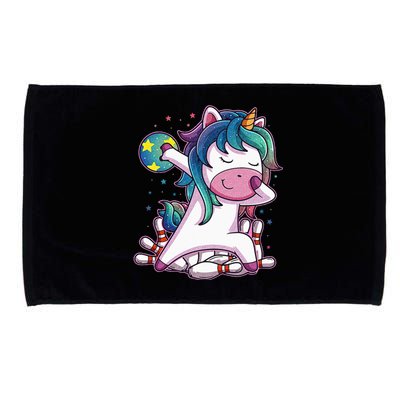 Dabbing Unicorn Bowling Birthday Party Gift For Microfiber Hand Towel