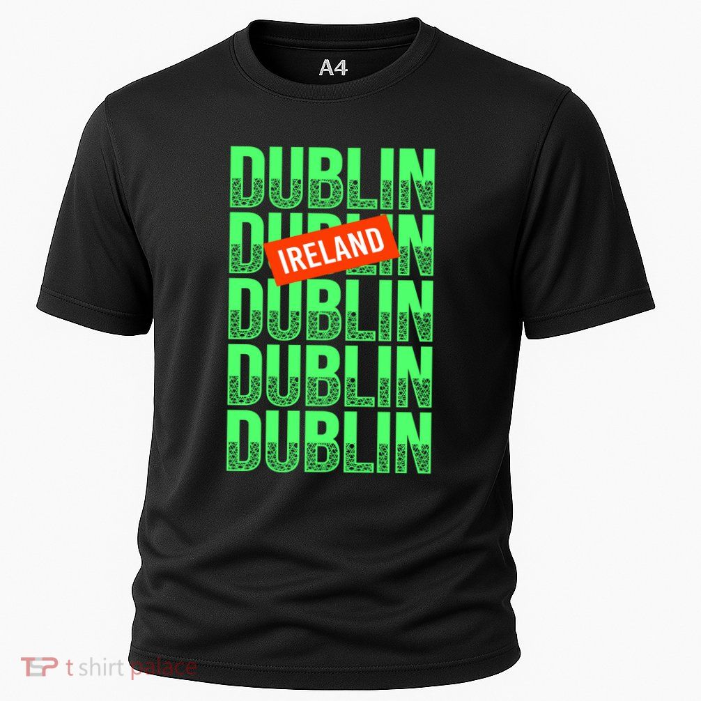 Dublin Ireland Typography Performance Shirt