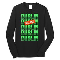 Dublin Ireland Typography Long Sleeve Shirt