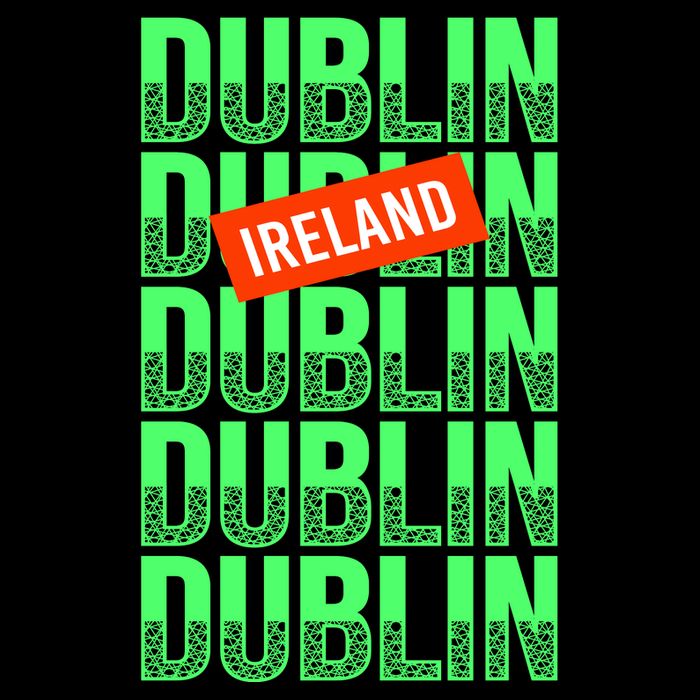 Dublin Ireland Typography Sweatshirt