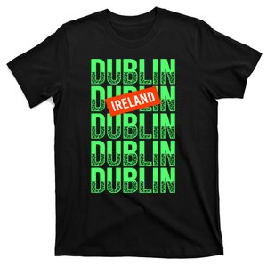 Dublin Ireland Typography T-Shirt