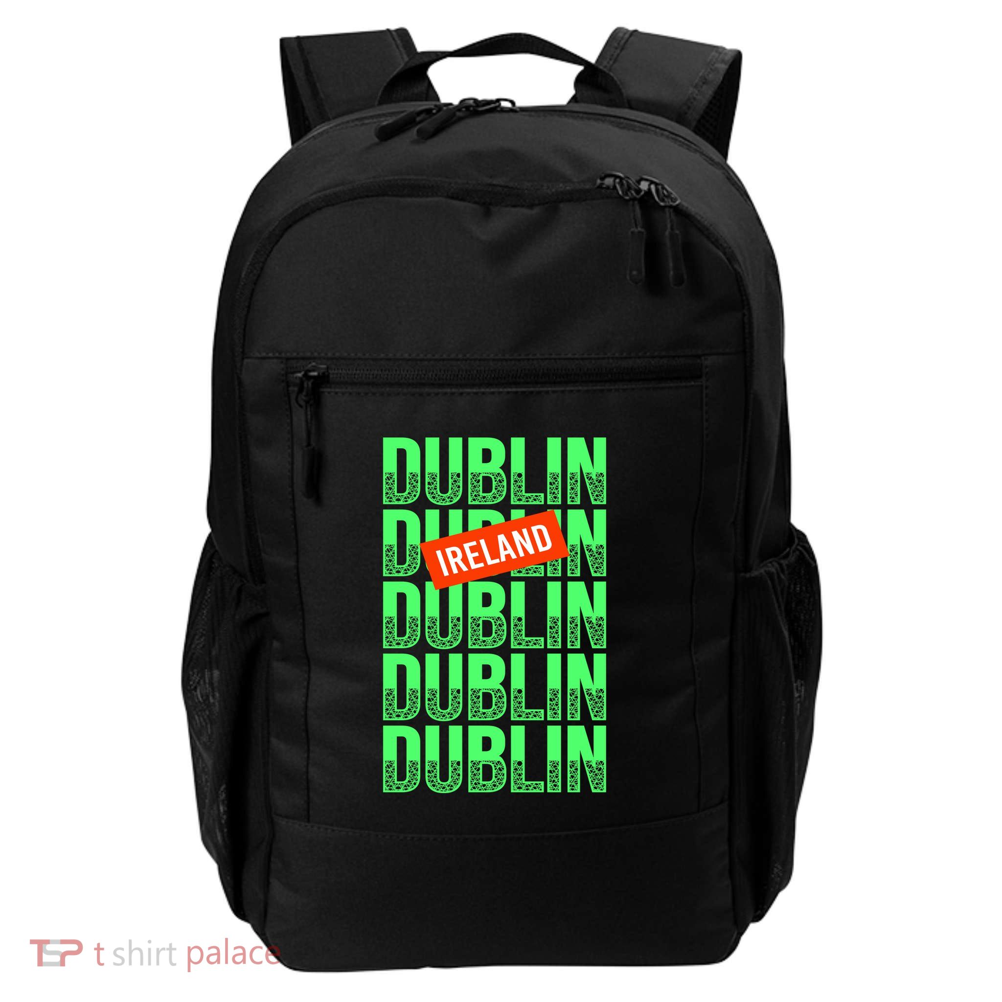 Dublin Ireland Typography Daily Commute Backpack