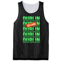 Dublin Ireland Typography Mesh Reversible Basketball Jersey Tank