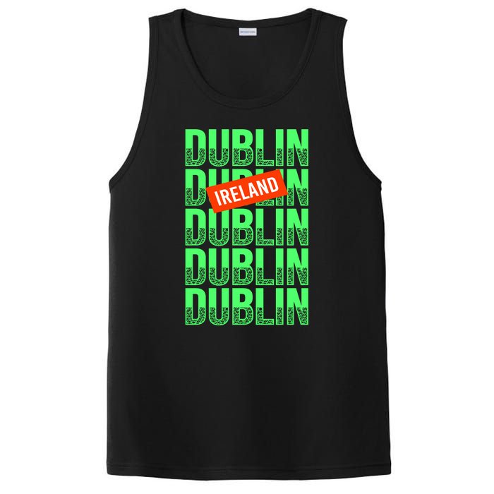 Dublin Ireland Typography PosiCharge Competitor Tank