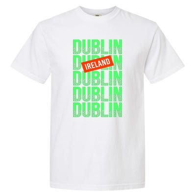 Dublin Ireland Typography Garment-Dyed Heavyweight T-Shirt