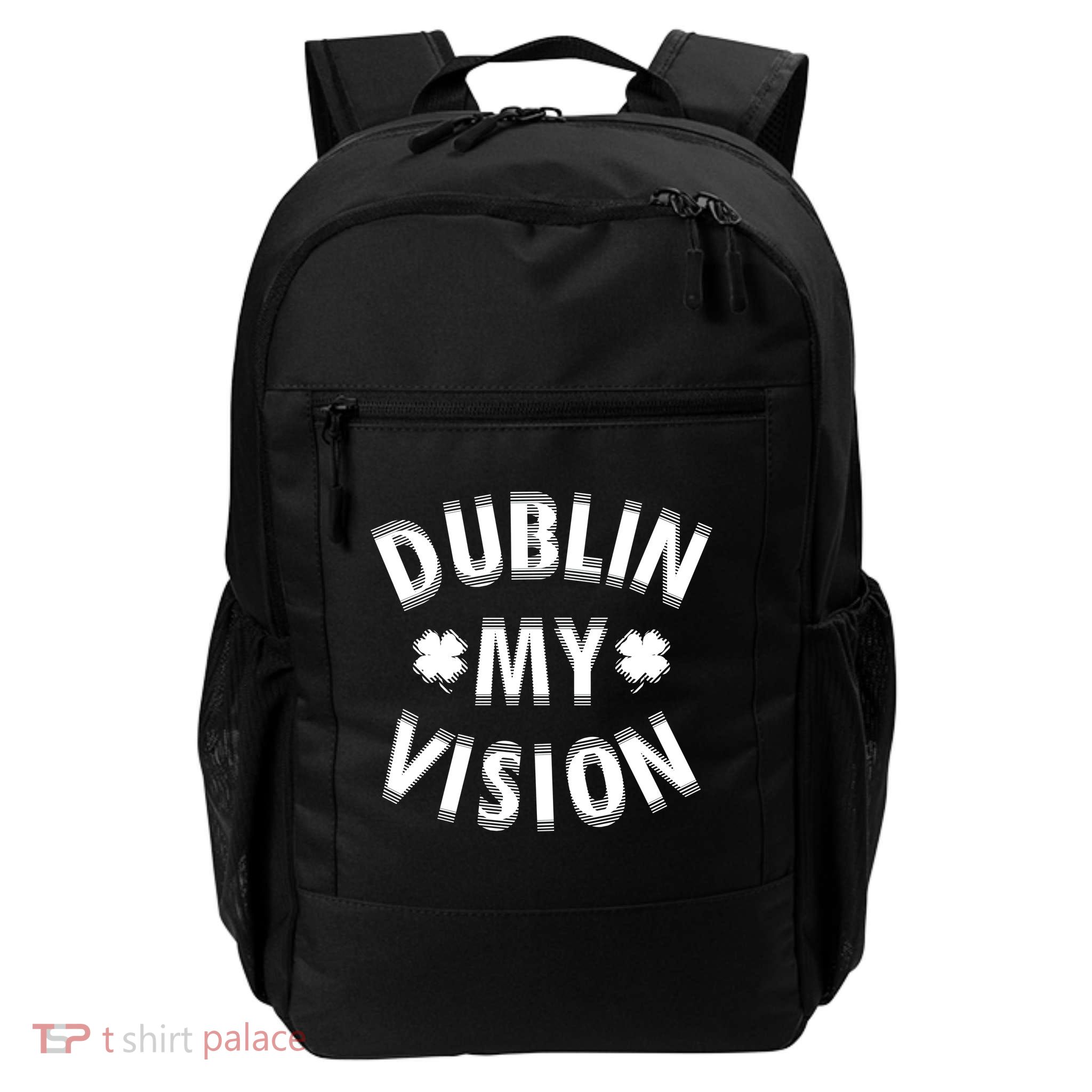 Dublin My Vision Drunk Clover St. Patrick's Day Drinking Backpack