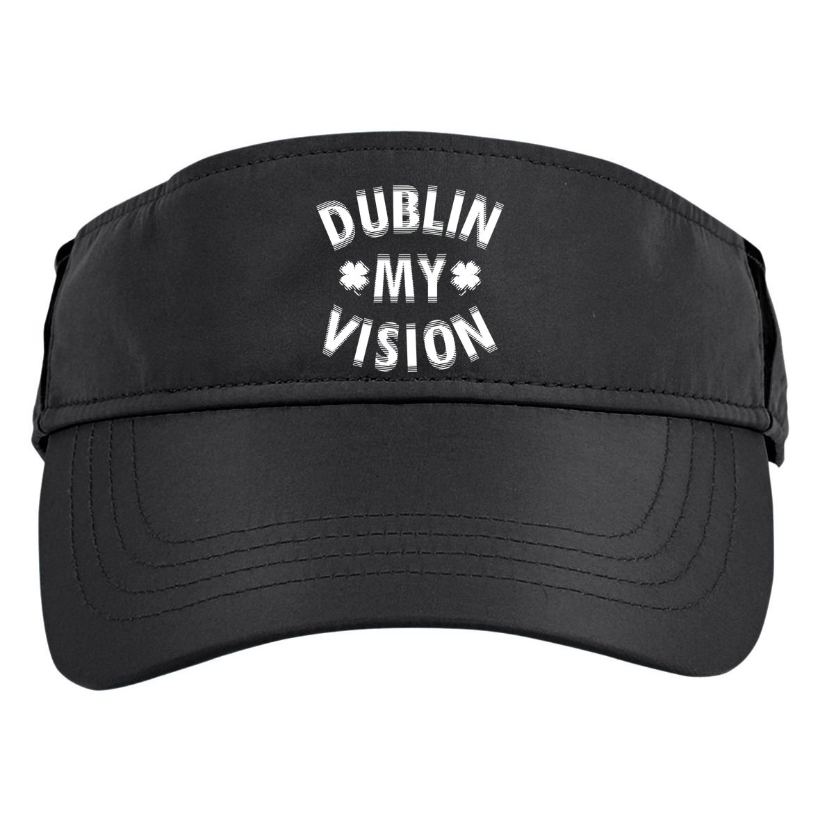 Dublin My Vision Drunk Clover St. Patrick's Day Drinking Adult Drive Performance Visor