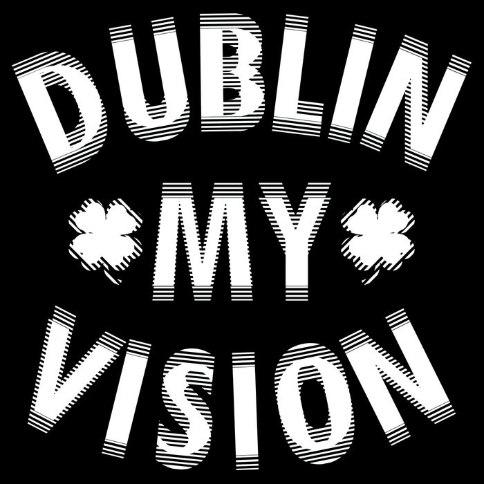 Dublin My Vision Drunk Clover St. Patrick's Day Drinking Drawstring Bag