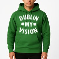 Dublin My Vision Drunk Clover St. Patrick's Day Drinking Hoodie
