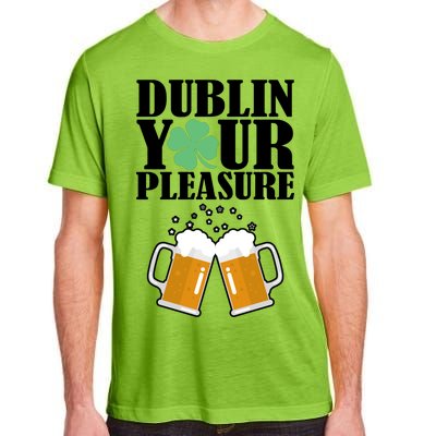 Dublin Your Pleasure Irish Beer Clover Adult ChromaSoft Performance T-Shirt