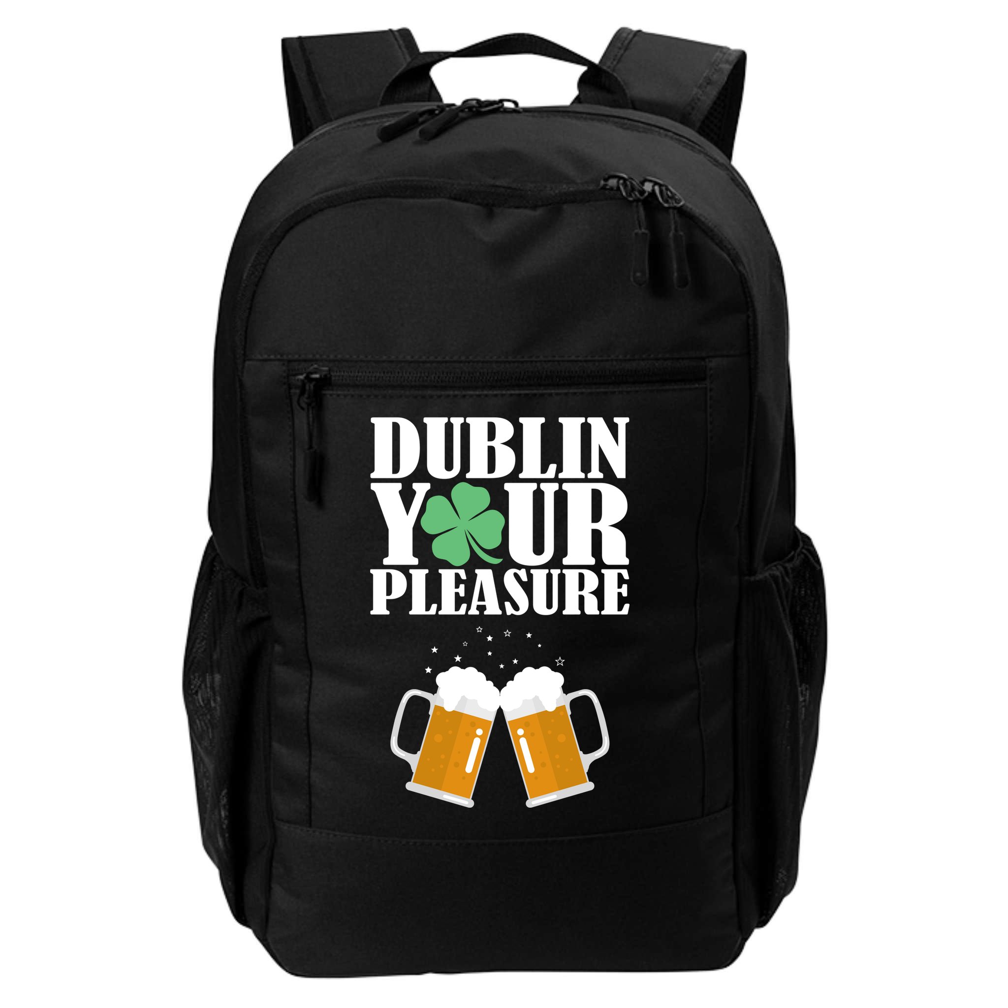 Dublin Your Pleasure Irish Beer Clover Backpack