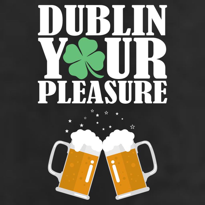 Dublin Your Pleasure Irish Beer Clover 11oz C Handle Ceramic Mug