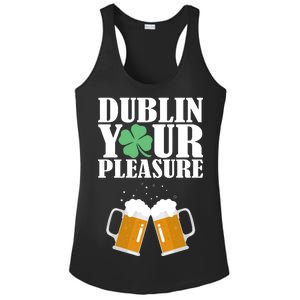 Dublin Your Pleasure Irish Beer Clover Ladies PosiCharge Competitor Racerback Tank