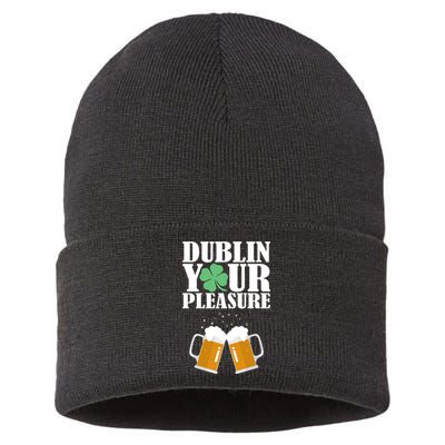 Dublin Your Pleasure Irish Beer Clover Sustainable Knit Beanie