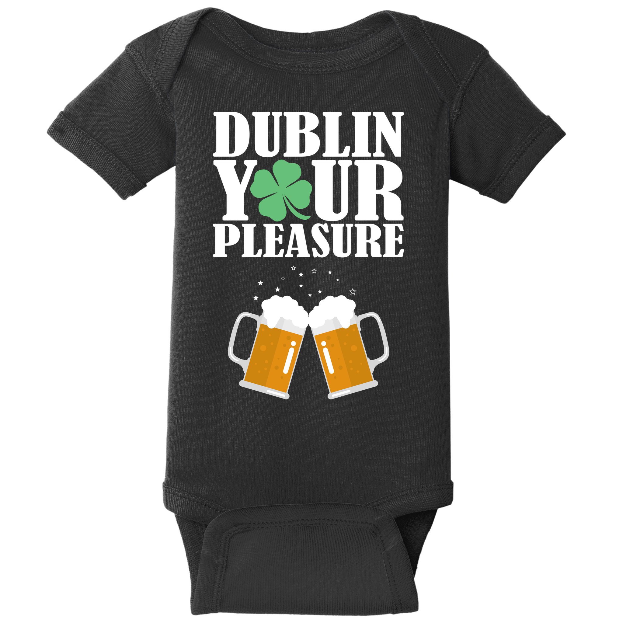 Dublin Your Pleasure Irish Beer Clover Baby Bodysuit