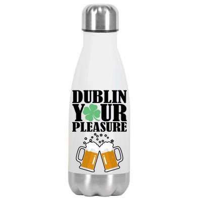 Dublin Your Pleasure Irish Beer Clover Stainless Steel Insulated Water Bottle