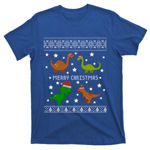 Dinosaur Ugly Christmas Funny Xmas Gift Adults Gift T-Shirt