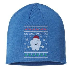 Dentist Ugly Christmas Funny Gift Dental Santa Floss Gift Sustainable Beanie