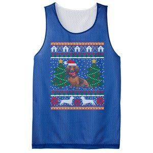 Dachshund Ugly Christmas Funny Holiday Dog Lover Xmas Gift Mesh Reversible Basketball Jersey Tank