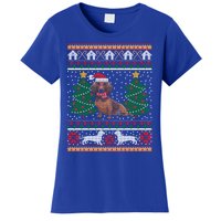 Dachshund Ugly Christmas Funny Holiday Dog Lover Xmas Gift Women's T-Shirt