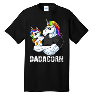 Dadacorn Unicorn Christmas Gift Set Tall T-Shirt