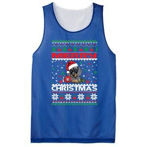 Dog Ugly Christmas Sweater Style Design Cute Dachshund Xmas Cute Gift Mesh Reversible Basketball Jersey Tank