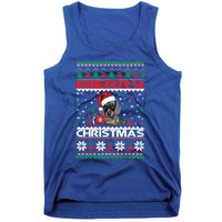 Dog Ugly Christmas Sweater Style Design Cute Dachshund Xmas Cute Gift Tank Top