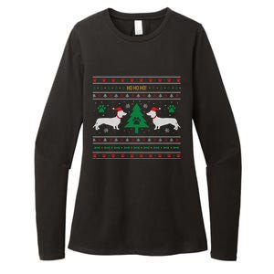 Dachshund Ugly Christmas Gift Womens CVC Long Sleeve Shirt