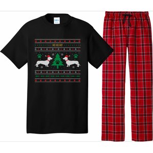 Dachshund Ugly Christmas Gift Pajama Set