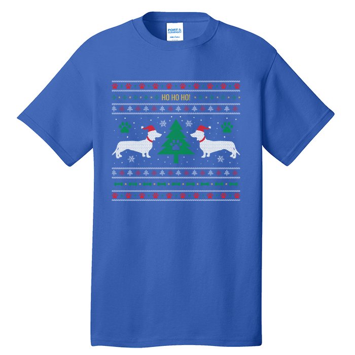 Dachshund Ugly Christmas Gift Tall T-Shirt