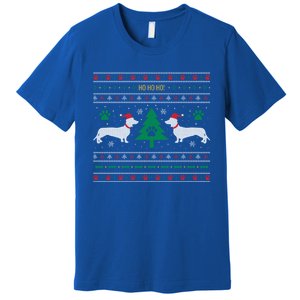 Dachshund Ugly Christmas Gift Premium T-Shirt