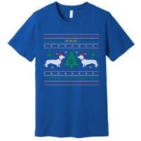 Dachshund Ugly Christmas Gift Premium T-Shirt