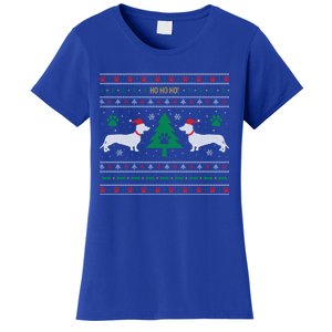 Dachshund Ugly Christmas Gift Women's T-Shirt