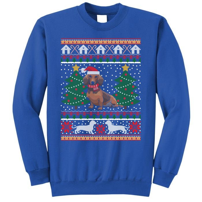 Dachshund Ugly Christmas Funny Holiday Dog Lover Xmas Gift Cool Gift Sweatshirt