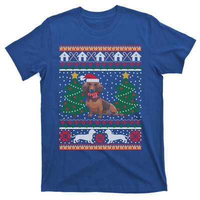 Dachshund Ugly Christmas Funny Holiday Dog Lover Xmas Gift Cool Gift T-Shirt