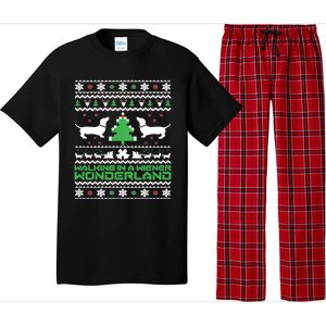 Dachshund Ugly Christmas Gift Doxie Santa Christmas Pajama Set