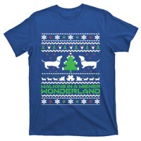 Dachshund Ugly Christmas Gift Doxie Santa Christmas T-Shirt