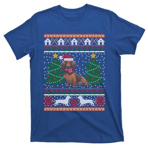 Dachshund Ugly Christmas Funny Holiday Dog Lover Xmas Gift T-Shirt