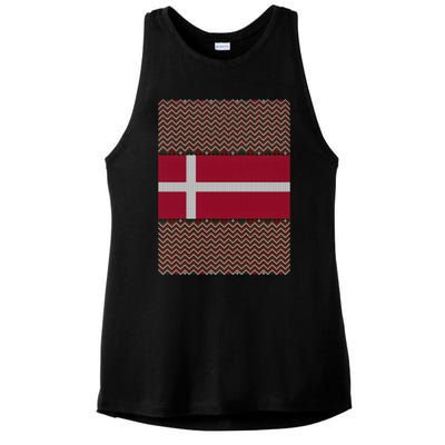 Danish Ugly Christmas Ladies PosiCharge Tri-Blend Wicking Tank