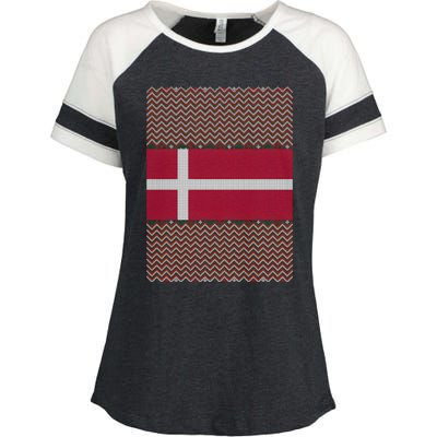 Danish Ugly Christmas Enza Ladies Jersey Colorblock Tee