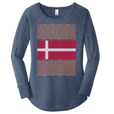 Danish Ugly Christmas Women's Perfect Tri Tunic Long Sleeve Shirt