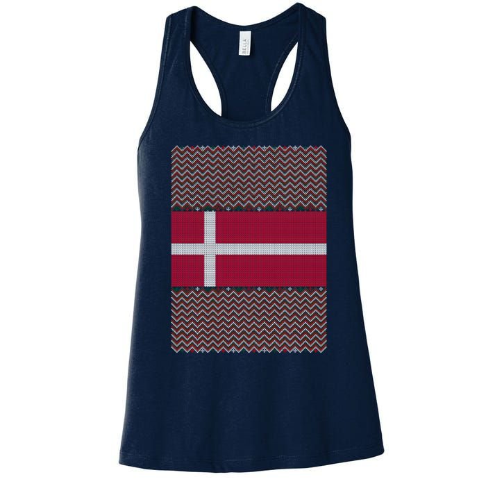 Danish Ugly Christmas Women's Racerback Tank