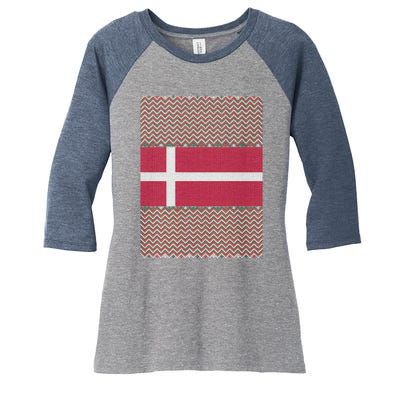 Danish Ugly Christmas Women's Tri-Blend 3/4-Sleeve Raglan Shirt