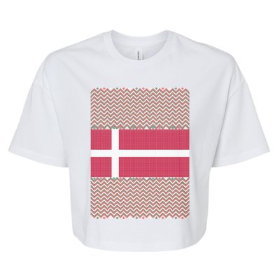 Danish Ugly Christmas Bella+Canvas Jersey Crop Tee